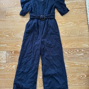 Habitual Girls Navy Jumpsuit with Belt